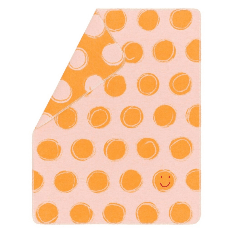 DF David Fussenegger - Babydecke Happy Faces orange DF David Fussenegger - Babydecke Happy Faces orange