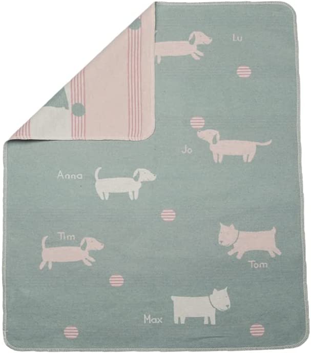 DF David Fussenegger - Babydecke Hunde hellgrün DF David Fussenegger - Babydecke Hunde hellgrün