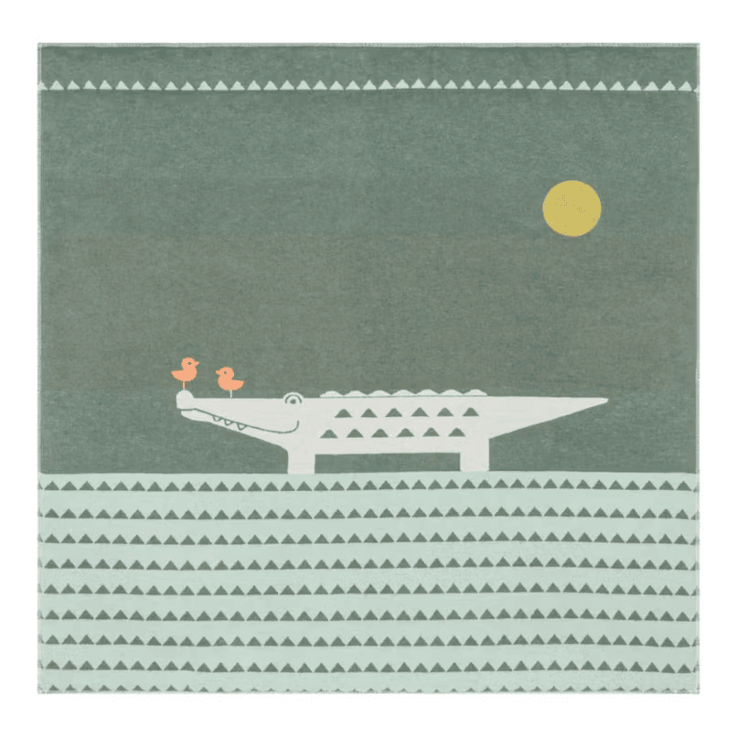 DF David Fussenegger - Krabbeldecke 120x120 Juwel Krokodil tannengrün DF David Fussenegger - Krabbeldecke 120x120 Juwel Krokodil tannengrün