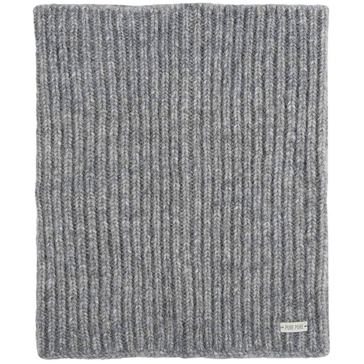 Damen Loop Baby Alpaka Merinowolle Mix grau-melange Damen Loop Baby Alpaka Merinowolle Mix grau-melange