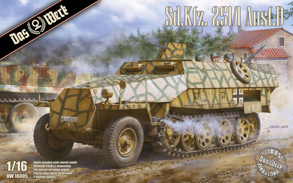 Das Werk Sd. Kfz. 251/1 Ausf.D 1/16 German DW16005