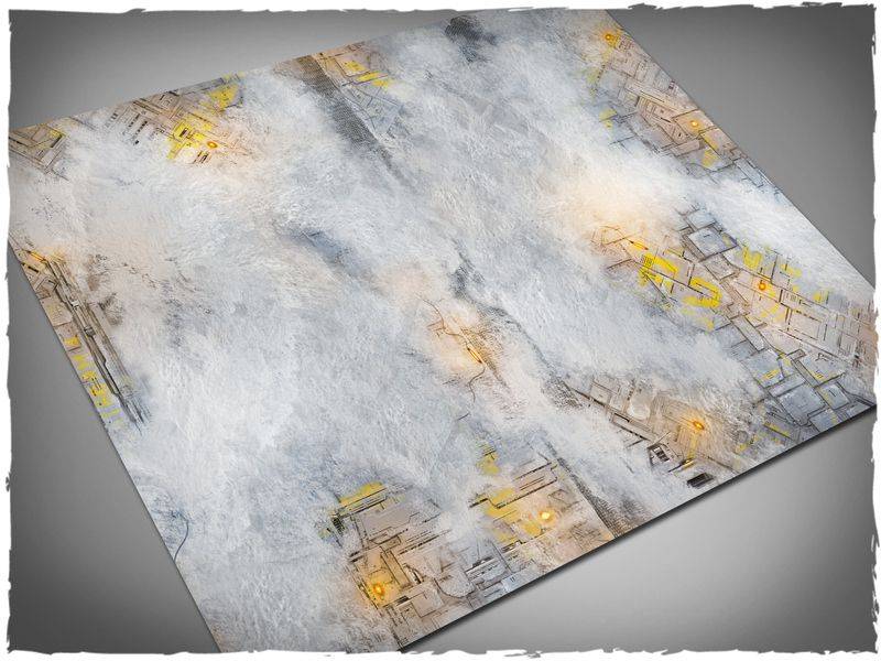 Deep Cut Studio Wargames Terrain Mat Coldstorm 44x60 inches 9th 40k Spielfeld