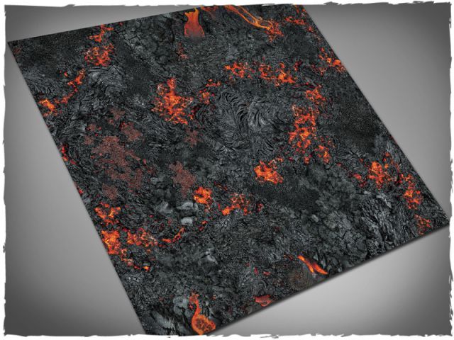 Deep Cut Studio Wargames Terrain Mat Realm of Fire 4x4 Spielmatte Play Gamemat