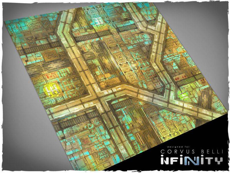 Deep Cut Studio Wargames Terrain Mat Yu Jing 4x4 Infinity  Spielmatte Play field