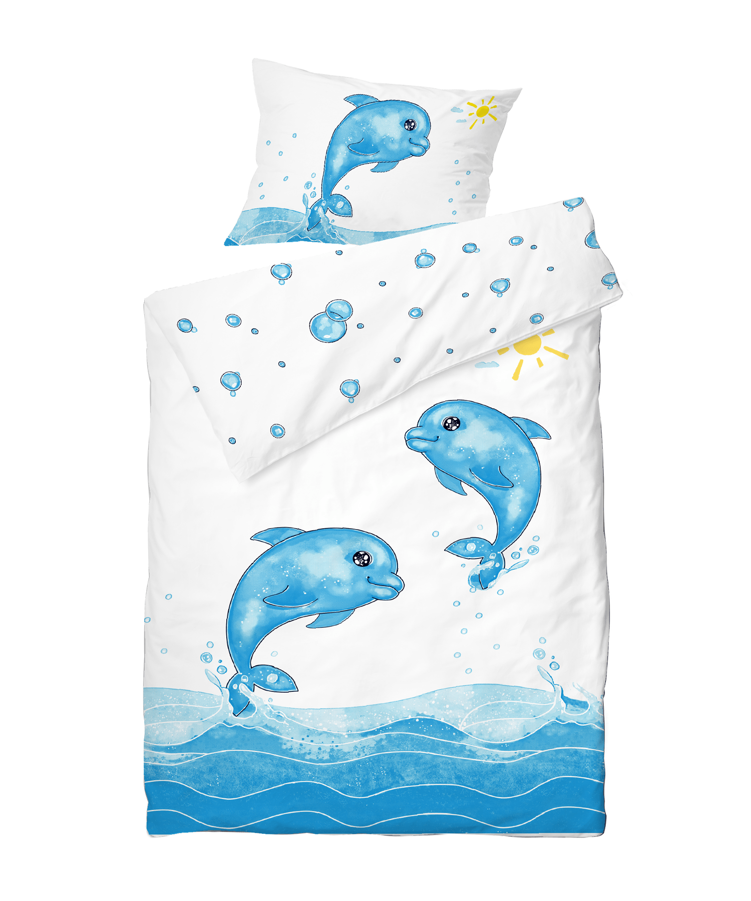 Delfin Kinderbettwasche 100x135 cm