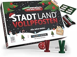 Denkriesen - Stadt Land Vollpfosten, Brettspiel Christmas Edition + Erweiterung Denkriesen - Stadt Land Vollpfosten, Brettspiel Christmas Edition + Erweiterung