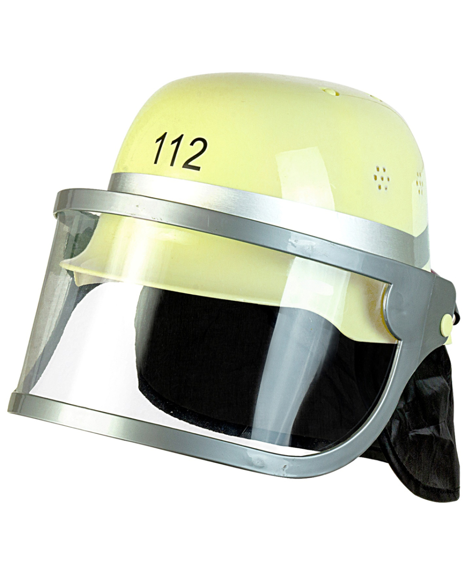 Deutscher Feuerwehrhelm mit Klappvisier Deutscher Feuerwehrhelm mit Klappvisier