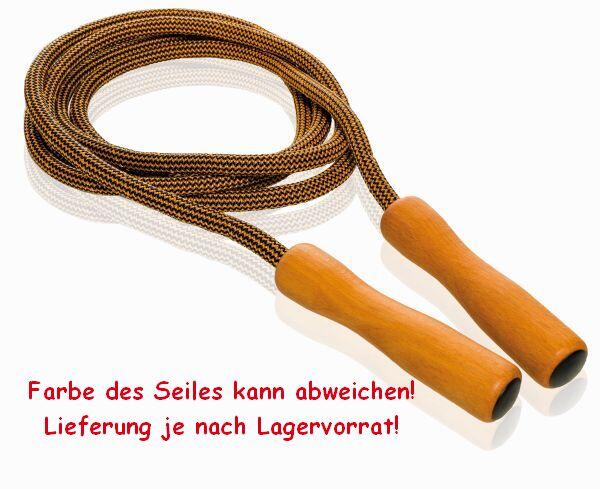 Diakonie Pfingstweid - Springseil für Körpergröße 180cm L280cm mit Buchengriffen Diakonie Pfingstweid - Springseil für Körpergröße 180cm L280cm mit Buchengriffen