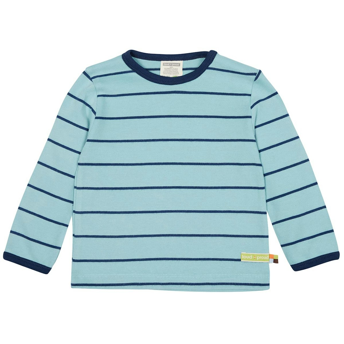 Dickeres Langarmshirt Streifen hellblau 50/56 Dickeres Langarmshirt Streifen hellblau 50/56