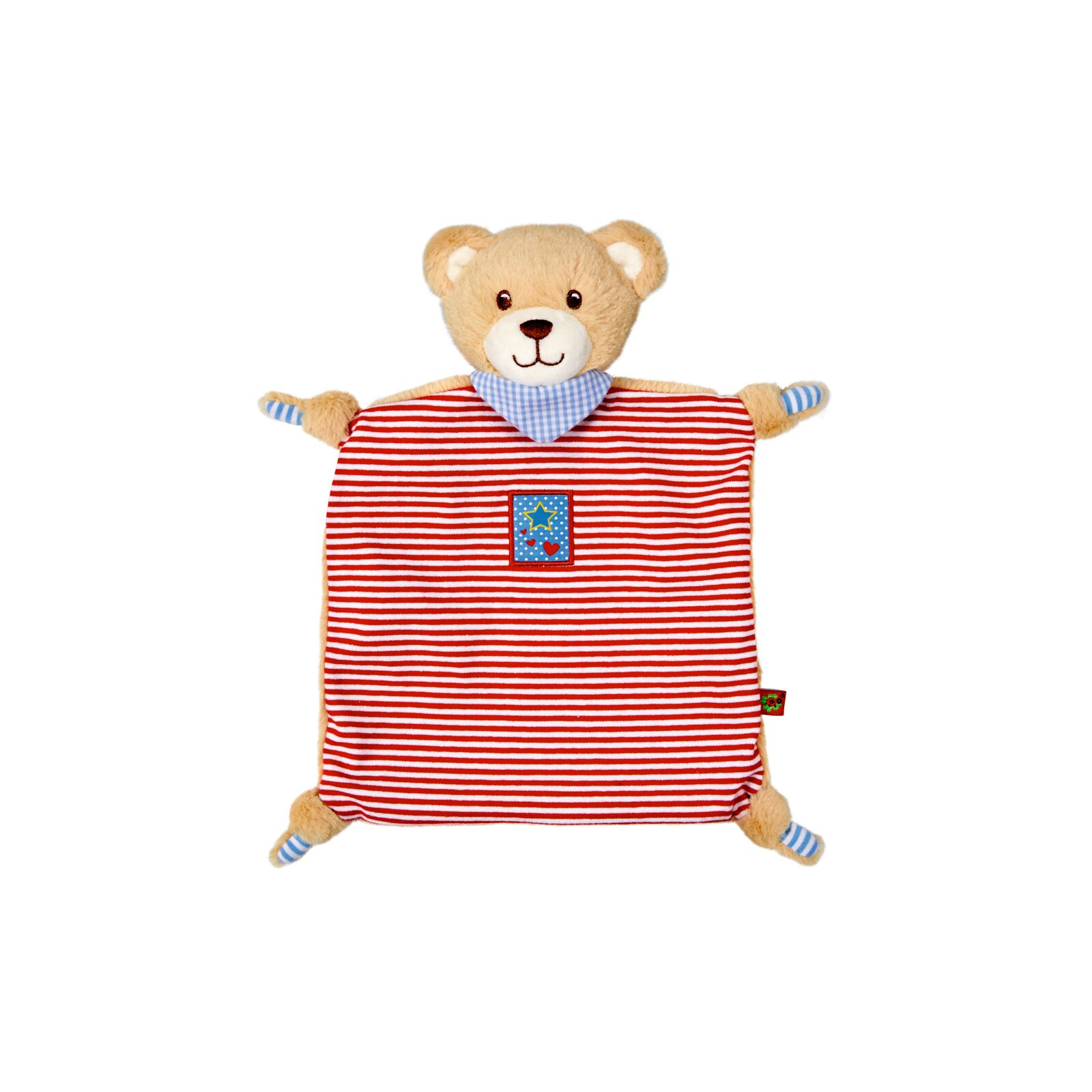 Die Spiegelburg - BabyGlück - Schnuffeltuch Teddy, rot (2)