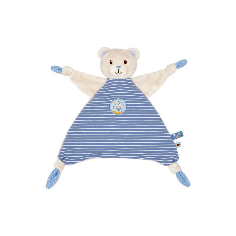 Die Spiegelburg - BabyGlück - Schnuffeltuch Teddy, hellblau (2)