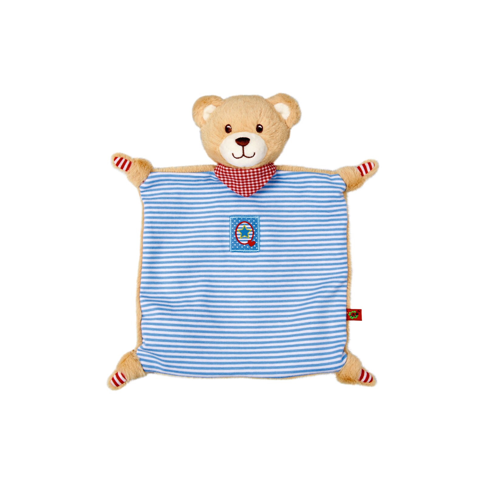 Die Spiegelburg - BabyGlück - Schnuffeltuch Teddy, blau (2)