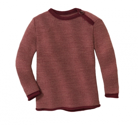 Disana Melange-Pullover Cassis-Rosé