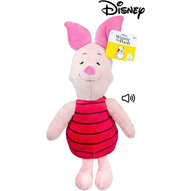 Disney 9274-3 - Winnie Puuh Ferkel Plüsch Figur mit Sound, 30 cm