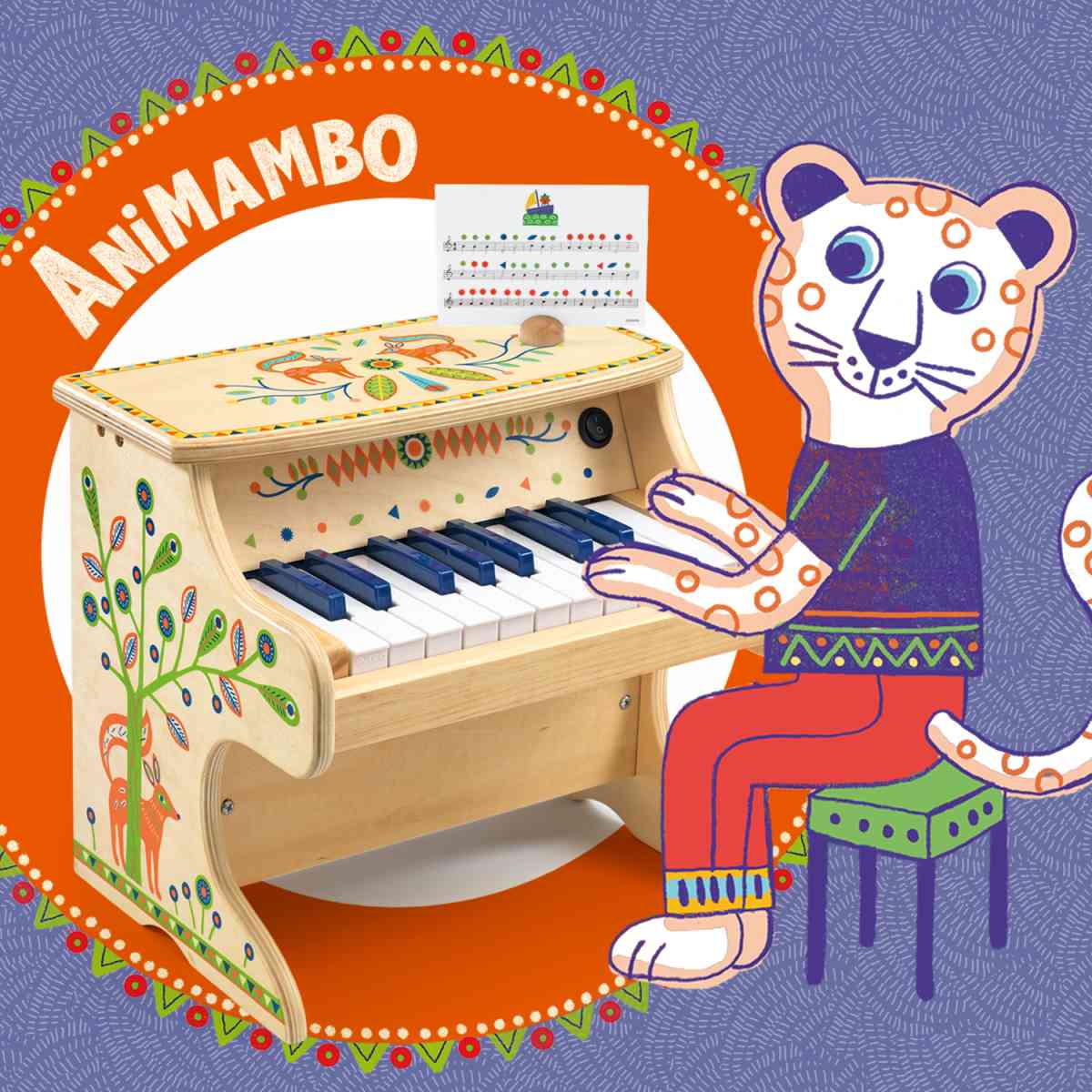 Djeco - Animambo: Elektr. Klavier 18 Djeco - Animambo: Elektr. Klavier 18