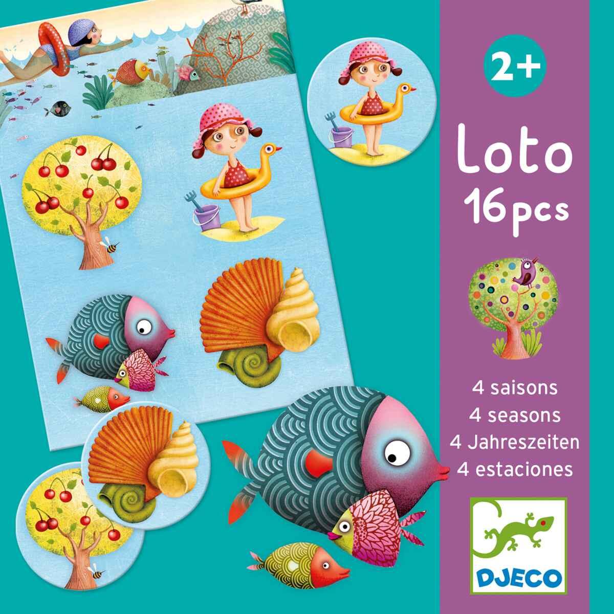Djeco - Djeco - Lotto Lernspiel - 4 Jahreszei - Lottospiel Djeco - Djeco - Lotto Lernspiel - 4 Jahreszei - Lottospiel
