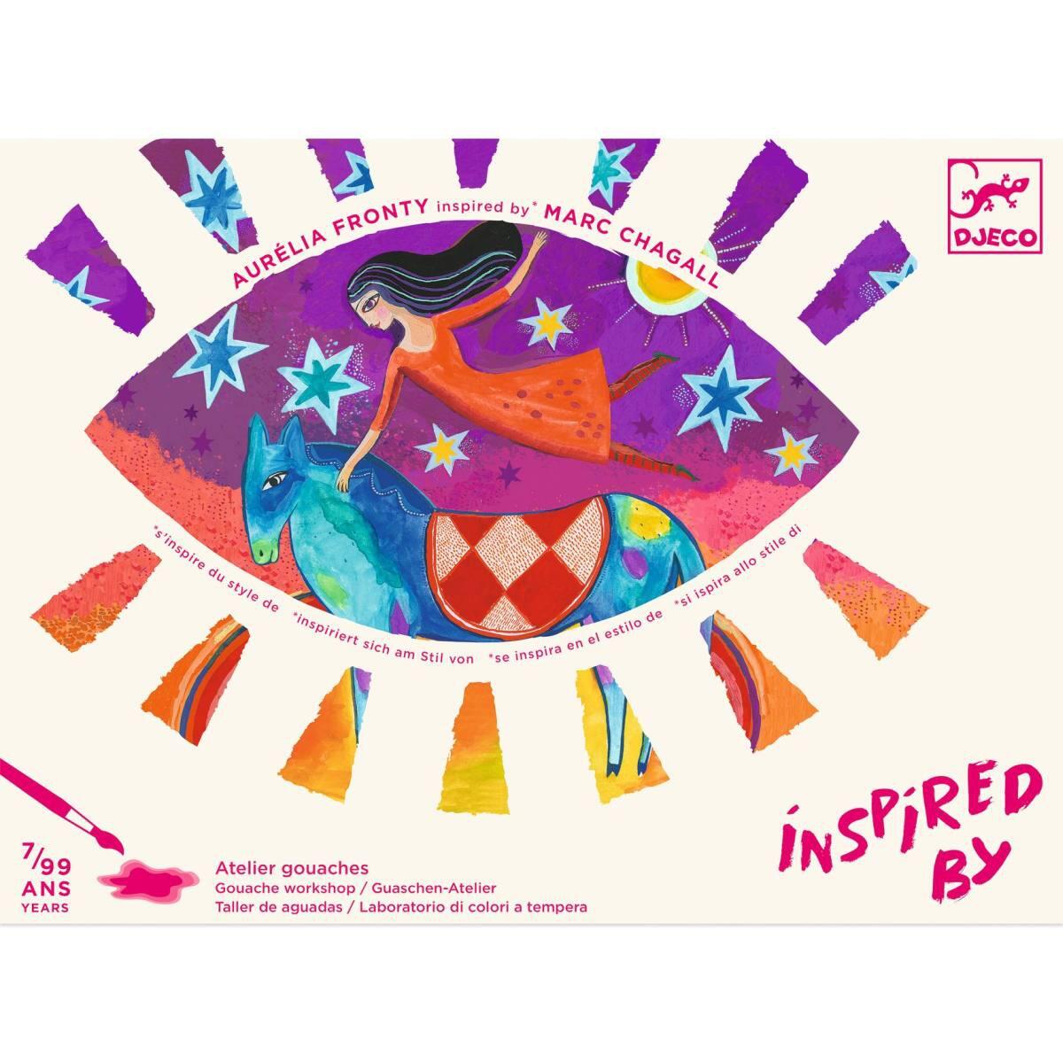 Djeco - Malset Marc Chagall/Traum Gouache-Wasserfarben Djeco - Malset Marc Chagall/Traum Gouache-Wasserfarben