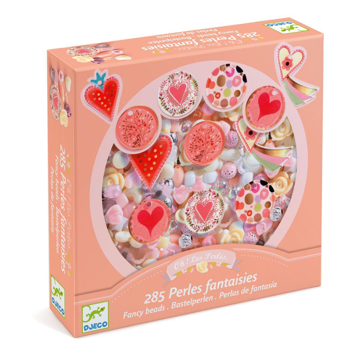 Djeco - Djeco - Perlen & Schmuck: Herzen - Kreativset Djeco - Djeco - Perlen & Schmuck: Herzen - Kreativset