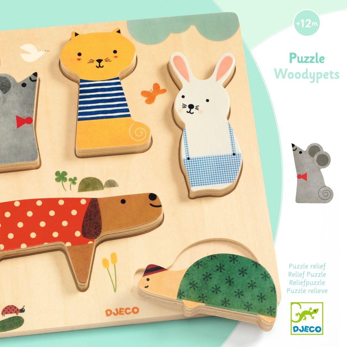Djeco - Puzzle Holz Haustiere Djeco - Puzzle Holz Haustiere