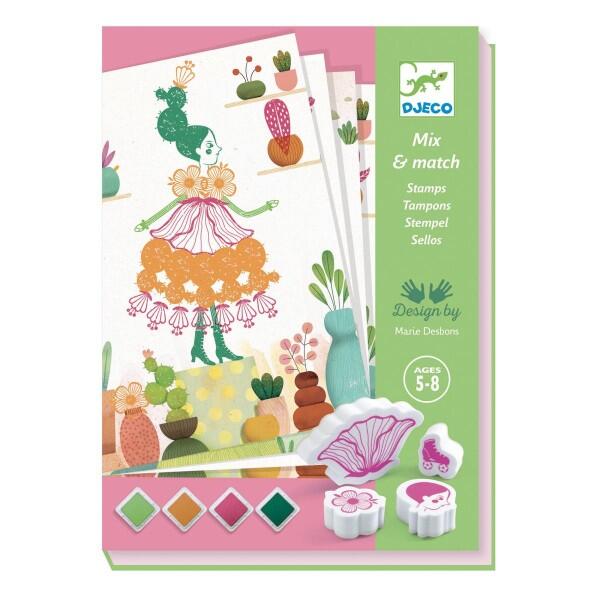 Djeco - Stempel Flower Girls Djeco - Stempel Flower Girls