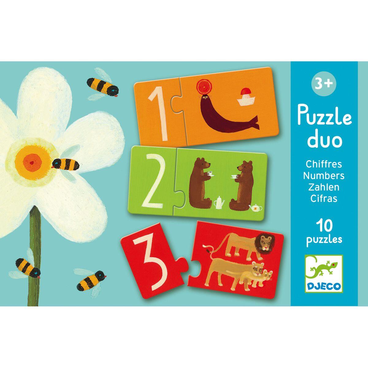 Djeco - Zahlen Puzzle Duo 20 Teile Djeco - Zahlen Puzzle Duo 20 Teile