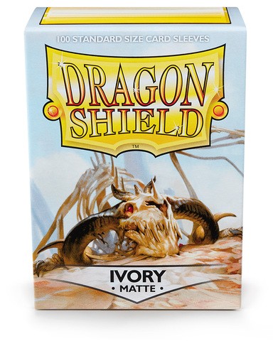 Dragon Shield Standard Sleeves - Matte Ivory (100 Sleeves)