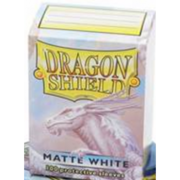 Dragon Shield Standard Sleeves - Matte White (100 Sleeves)