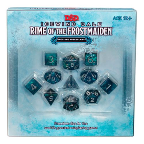 Dungeons & Dragons Icewind Dale Rime of the Frostmaiden Dice and Miscellany Set