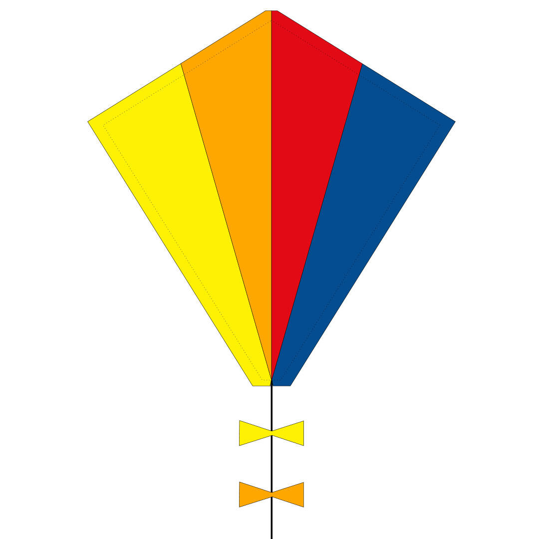 Ecoline - Eddy - Spectrum Kinderdrachen 50 x 45 cm Ecoline - Eddy - Spectrum Kinderdrachen 50 x 45 cm