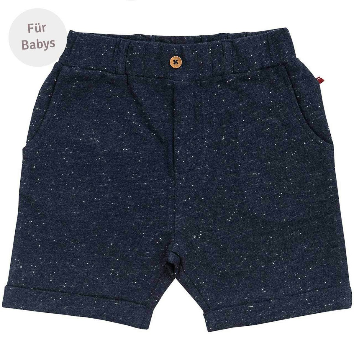Edle Baby Sweat Shorts dunkelblau mélange 62/68 Edle Baby Sweat Shorts dunkelblau mélange 62/68