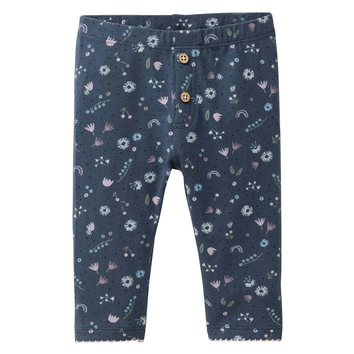 Edle Leggings Gänseblümchen indigoblau 86/92 Edle Leggings Gänseblümchen indigoblau 86/92