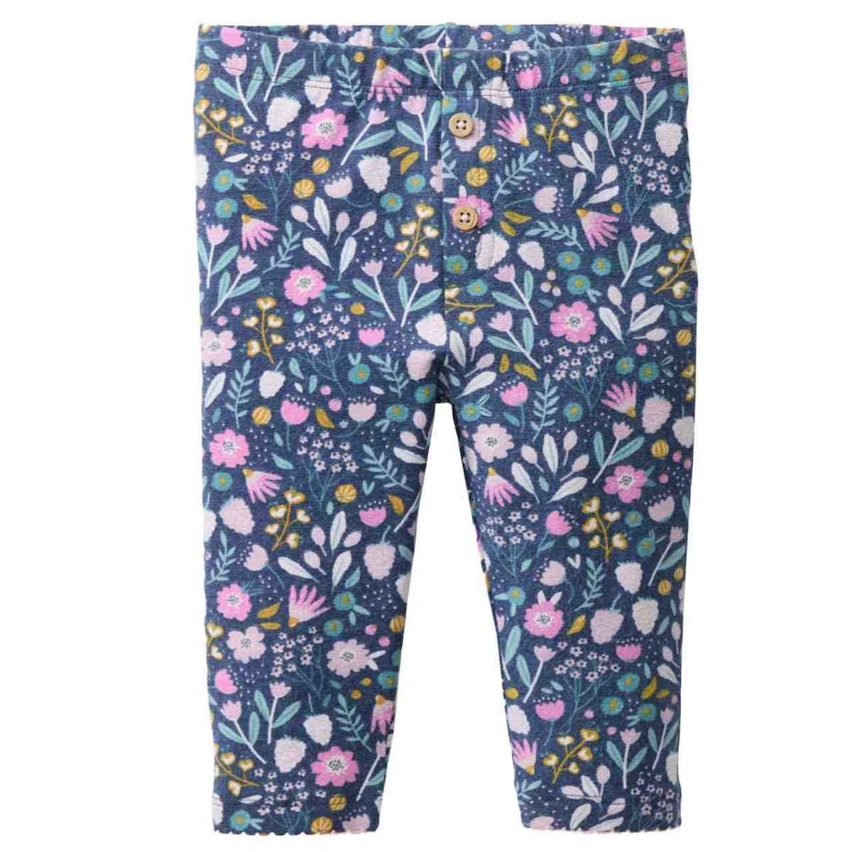 Edle Leggings Herbstblüten blau 98 Edle Leggings Herbstblüten blau 98