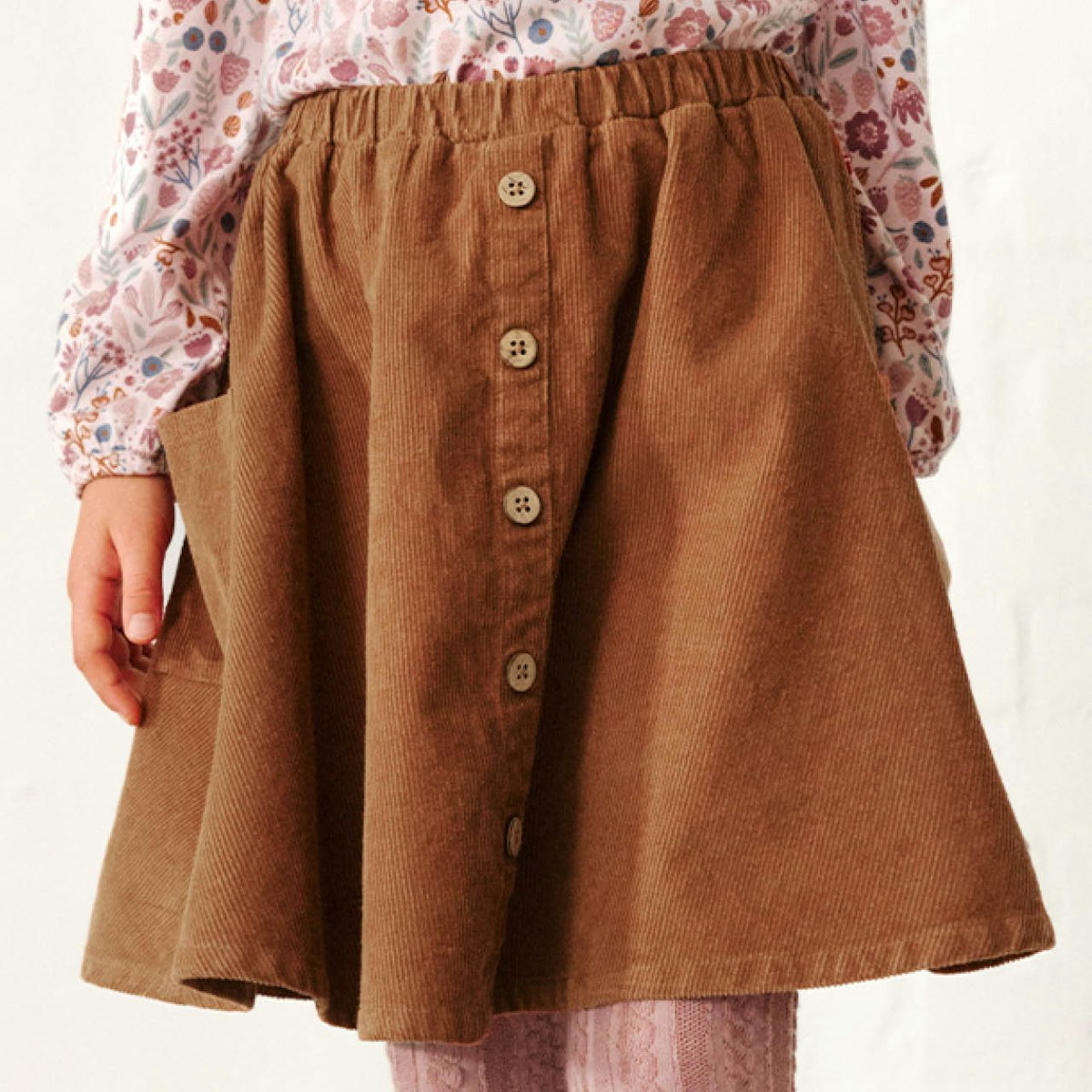 Edler Cord Faltenrock braun 134/140 Edler Cord Faltenrock braun 134/140