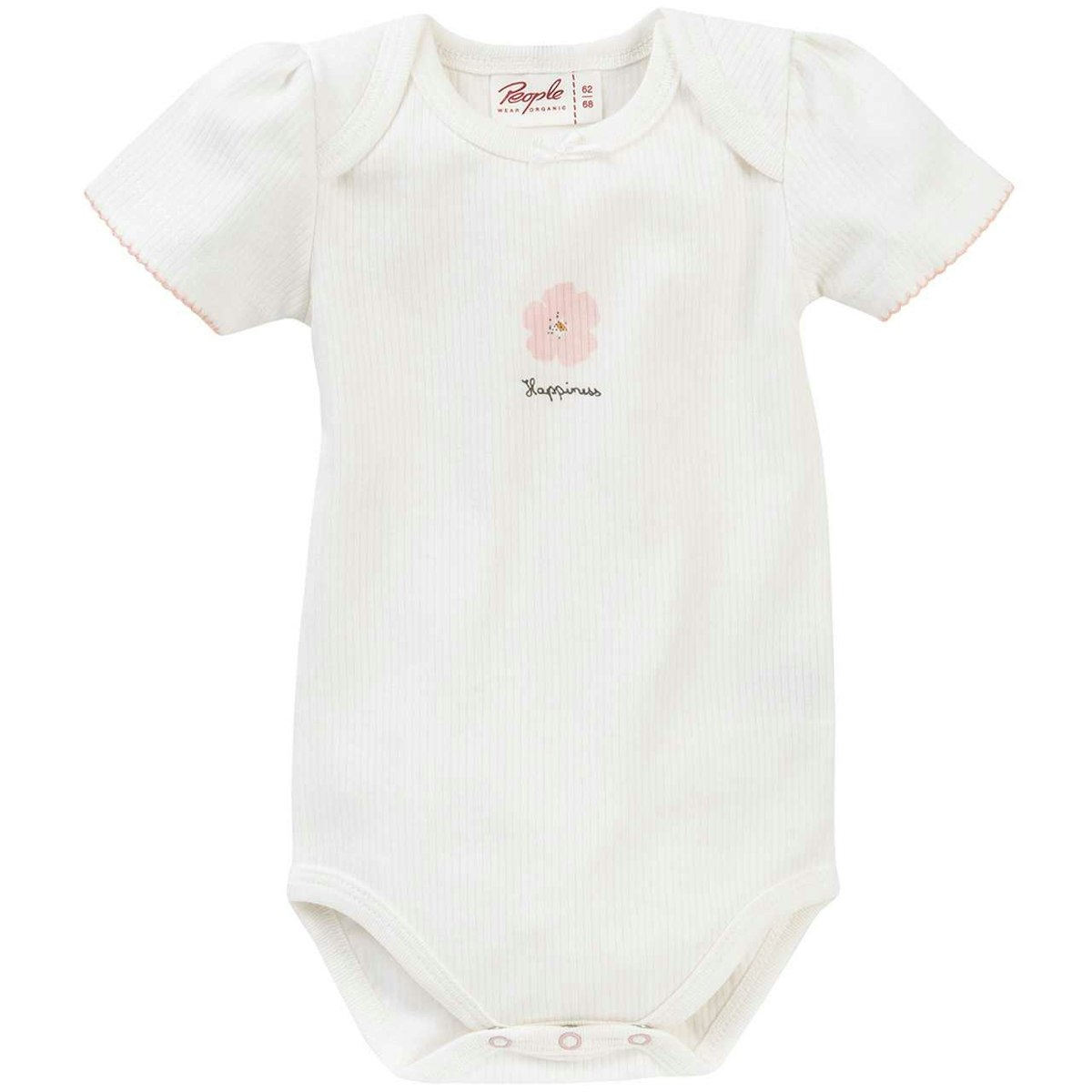 Edler Kurzarmbody Drop-Needle weiß 86/92 Edler Kurzarmbody Drop-Needle weiß 86/92