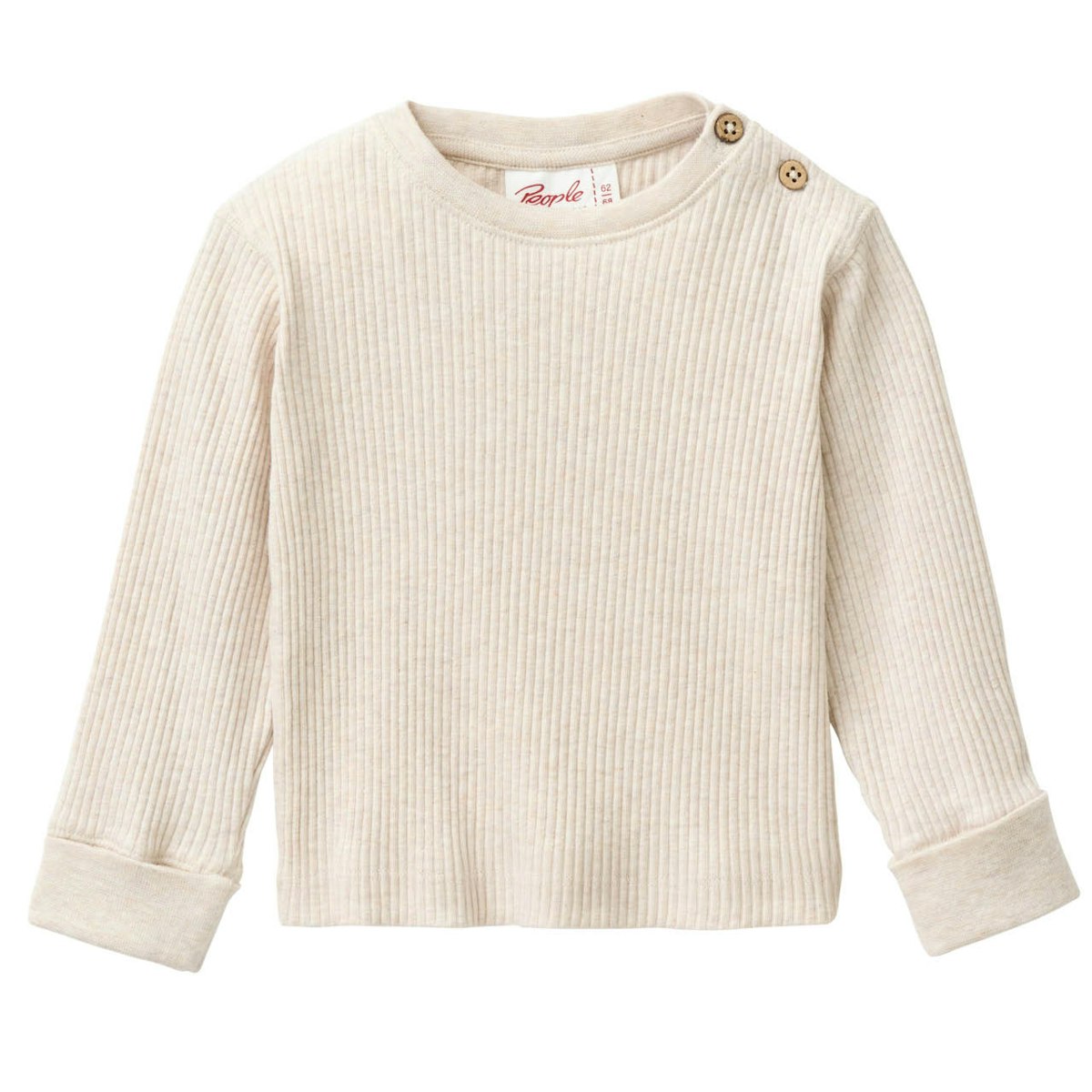 Edles Rippe Langarmshirt beige 98/104 Edles Rippe Langarmshirt beige 98/104