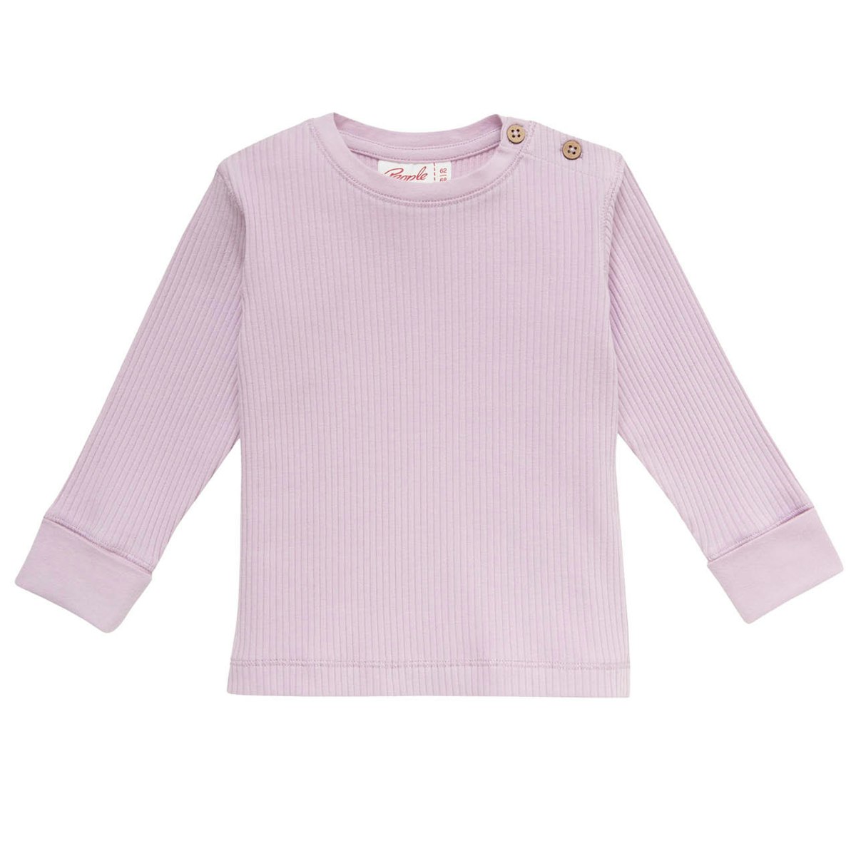 Edles Rippe Langarmshirt flieder 86/92 Edles Rippe Langarmshirt flieder 86/92