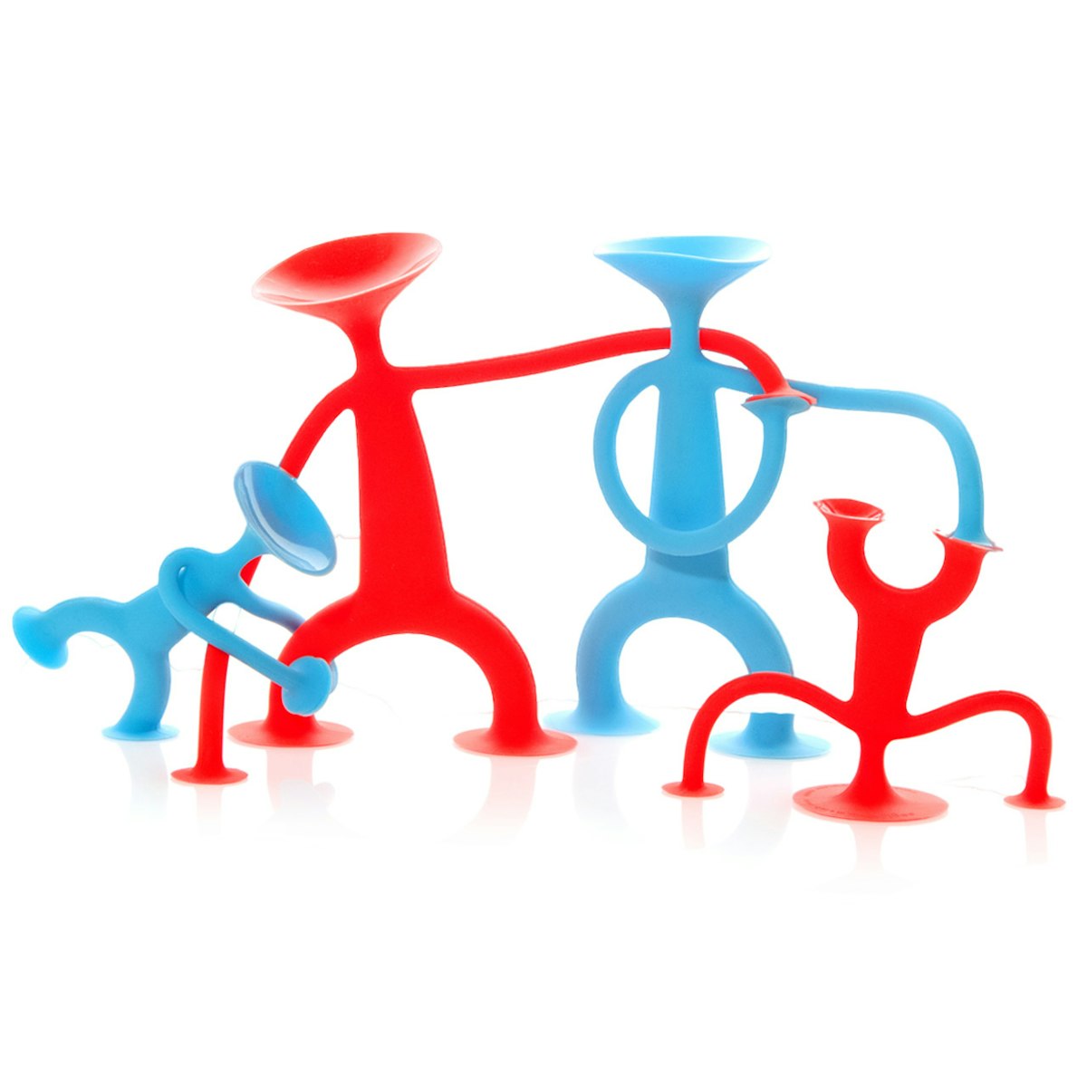 Elastische Spielfiguren aus Silikon 4 Stück ab 3 Jahren Elastische Spielfiguren aus Silikon 4 Stück ab 3 Jahren