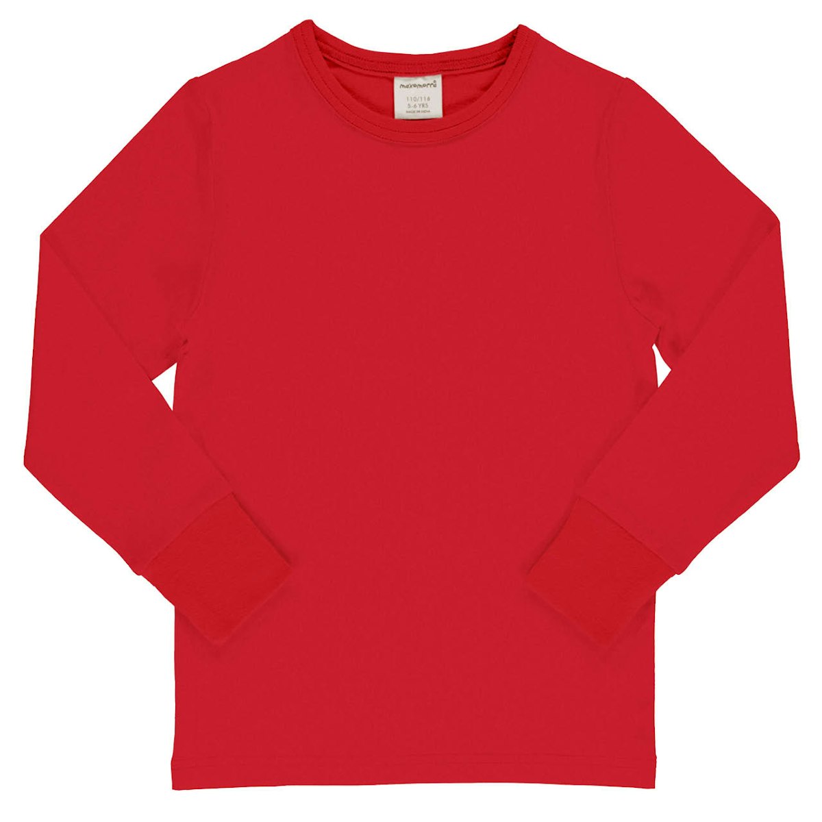 Elastisches Langarmshirt uni rot 86/92 Elastisches Langarmshirt uni rot 86/92