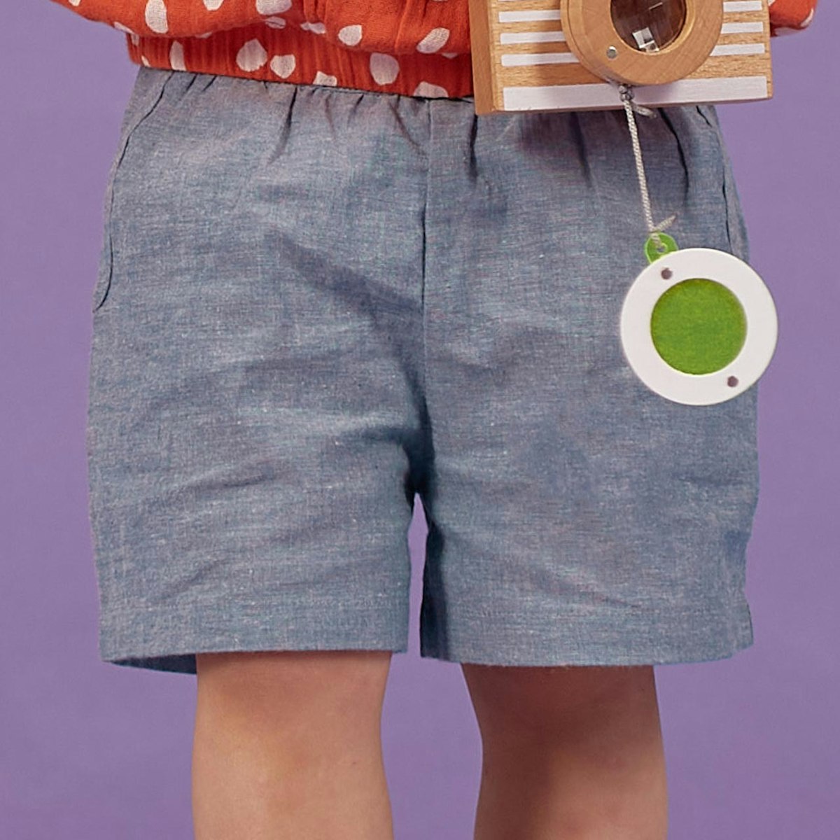 Elegante Mädchen Shorts in hellem jeansblau 86/92 Elegante Mädchen Shorts in hellem jeansblau 86/92