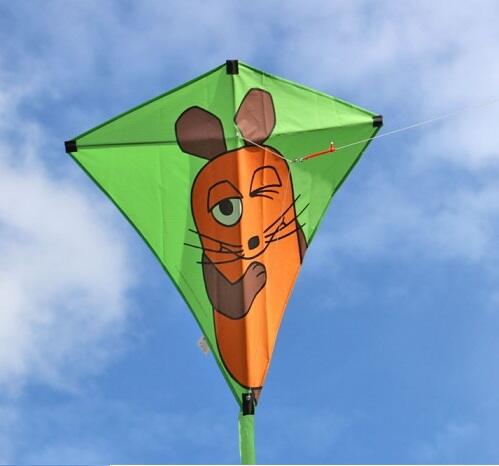 Elliot - Kinderdrachen Eddy Maus grün 75x75cm R2F Elliot - Kinderdrachen Eddy Maus grün 75x75cm R2F