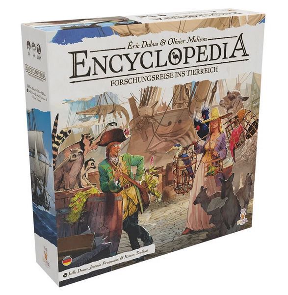 Encyclopedia Forschungsreise ins Tierreich Brettspiel Familienspiel Holy Grail