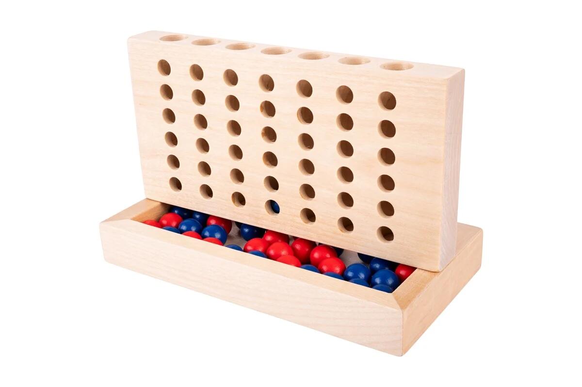 Engelhart - Vier op en rij Vier gewinnt Gesellschaftsspiel Holzspiel Engelhart - Vier op en rij Vier gewinnt Gesellschaftsspiel Holzspiel