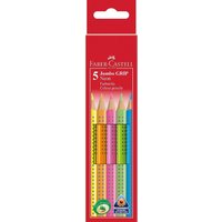 FABER-CASTELL 110994 Buntstift Jumbo Grip Neon 5er Etui von Faber Castell