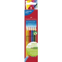 FABER-CASTELL 112406 Buntstift Colour Grip 6er Etui von Faber Castell