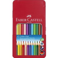 FABER-CASTELL 112413 Buntstift Colour Grip 12er Metalletui von Faber Castell