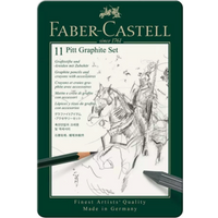 FABER-CASTELL 112972 Set Pitt Graphite klein Metalletui von Faber Castell