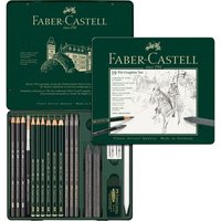 FABER-CASTELL 112973 Set Pitt Graphite medium 19er Metalletui von Faber Castell