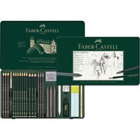 FABER-CASTELL 112974 Set Pitt Graphite groß 26er Metalletui von Faber Castell