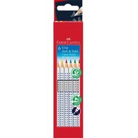 FABER-CASTELL 113210 Colour Grip Heft & Tafel Buntstift, 6er Kartonetui von Faber Castell