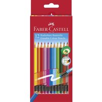 FABER-CASTELL 116612 Buntstift radierbar 12er Kartonetui von Faber Castell